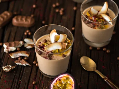 Coconut and chocolate verrines