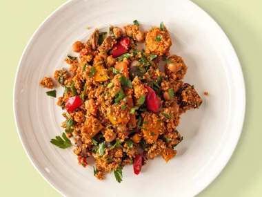 Lamb and couscous one-pan supper