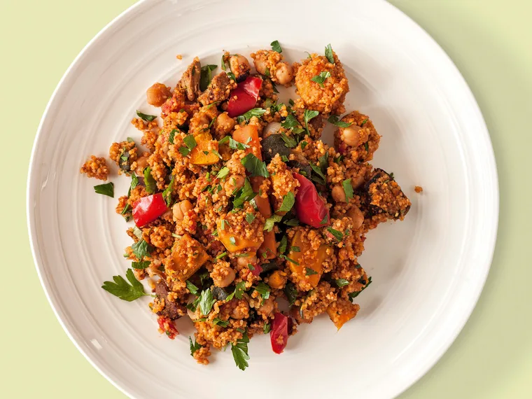 Lamb and couscous one-pan supper