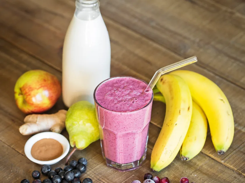 Cranberry and apple-pie smoothie