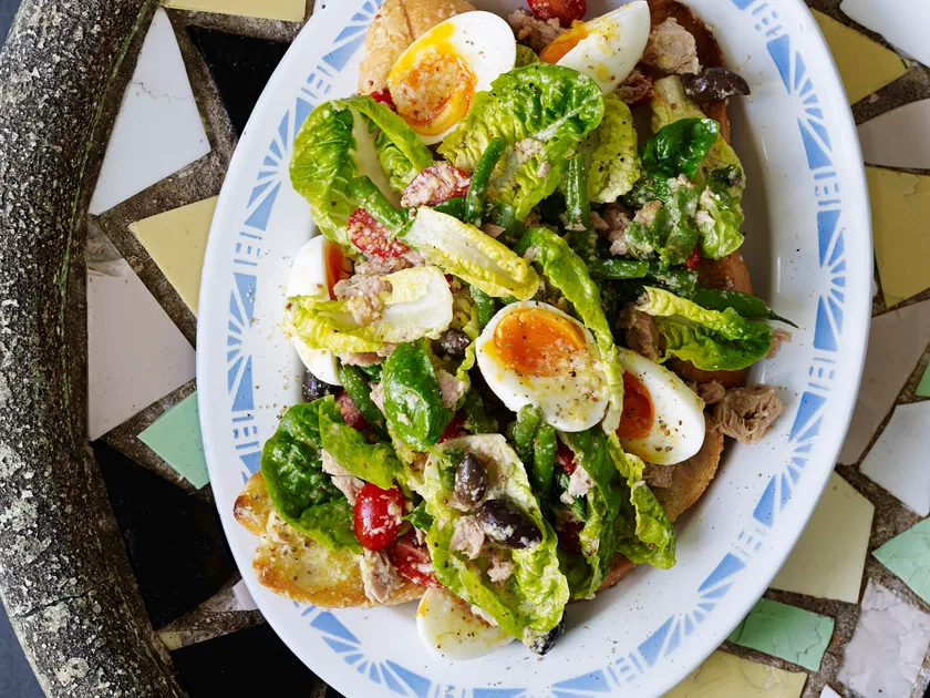 Classic nicoise salad with a few extras