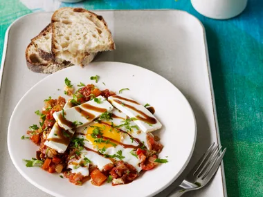 Eggs in a pan