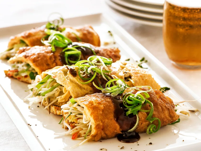 Chinese omelette wrap