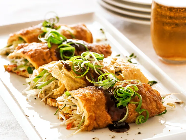 Chinese omelette wrap