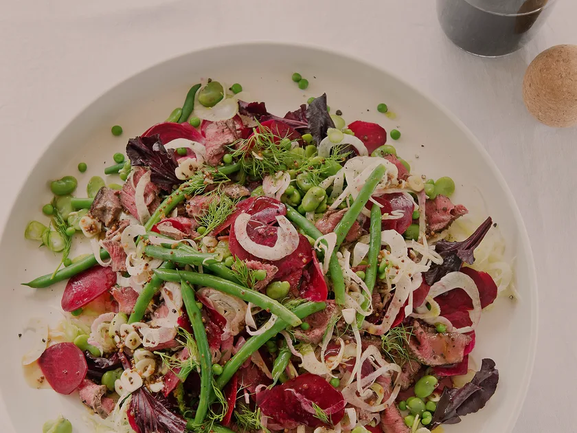 Spring steak salad