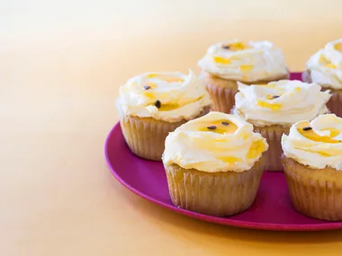 Passionfruit cupcakes