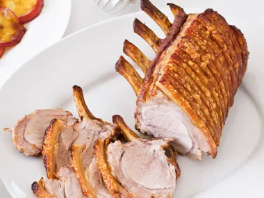 Roast pork with extra crackling
