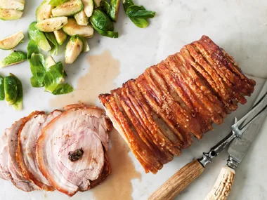Pork loin with prunes