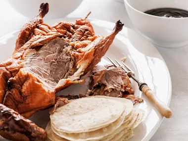 Peking duck wraps
