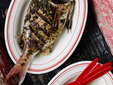Jerked fish