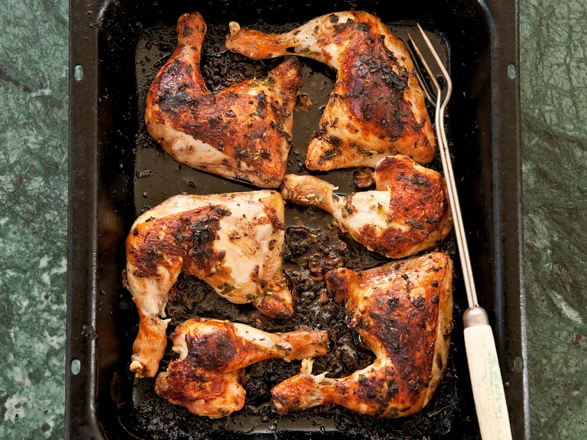 Spiced Spring chicken
