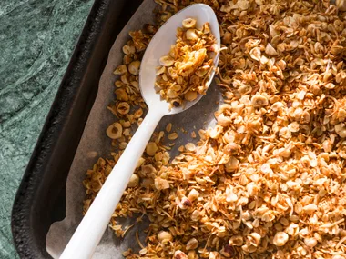 Hazelnut Honey Muesli with Winter Fruits