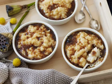 Coconut rice puddings