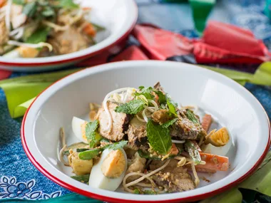 Poached chicken gado-gado
