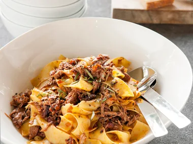 Duck ragù with pappardelle