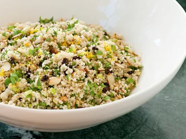 Citrus-scented couscous