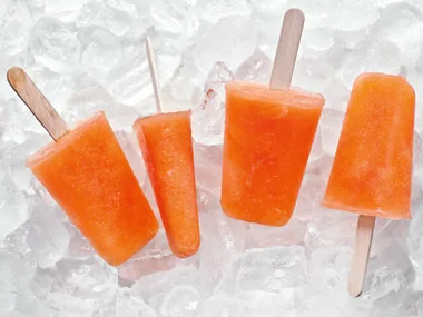 Orange campari pops