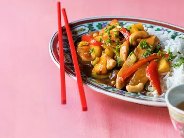 Homemade sweet and sour chicken