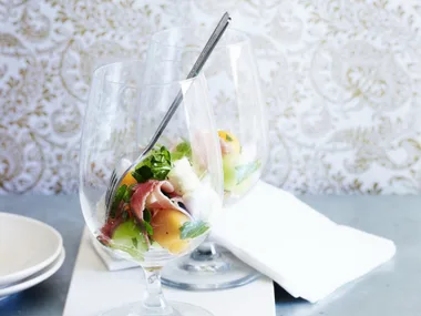 melon, bocconcini and mint salad