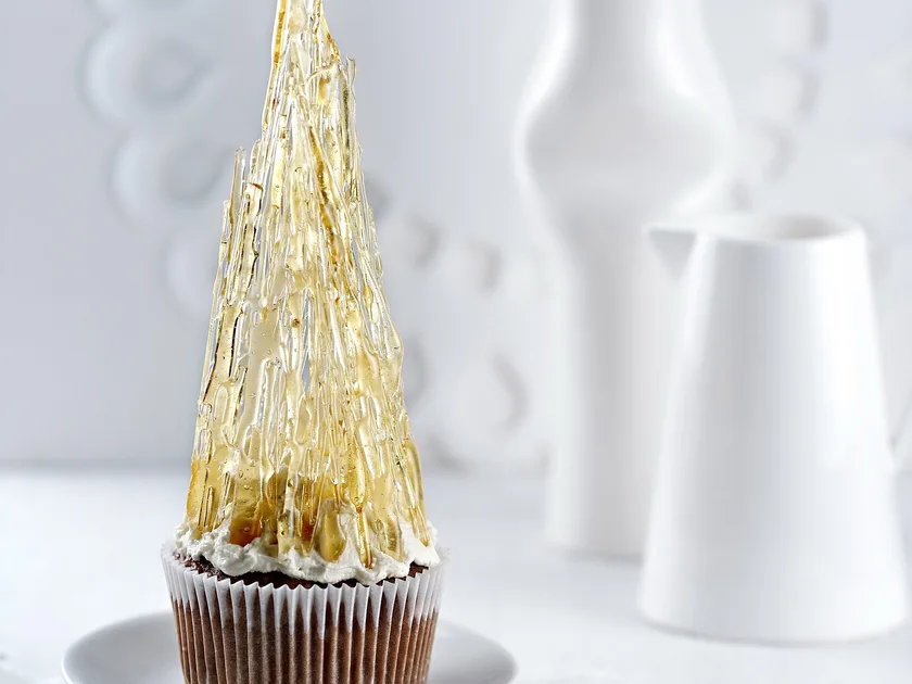 Toffee-apple tower cupcakes
