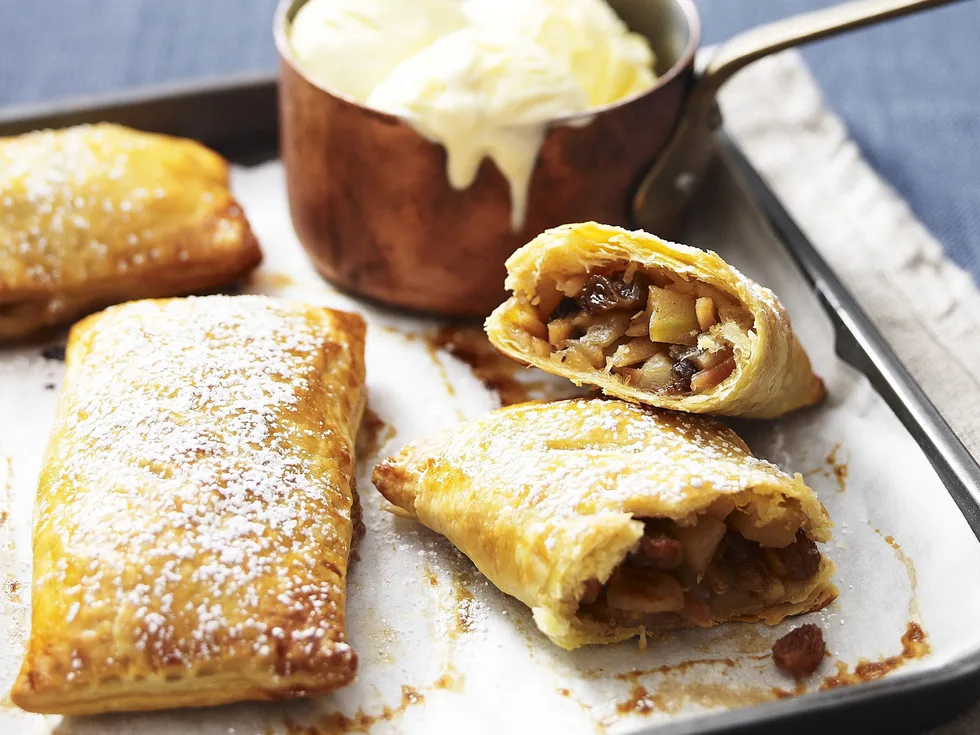 spiced apple parcels
