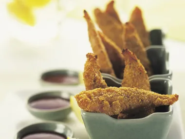 Light and spicy crumbed chicken