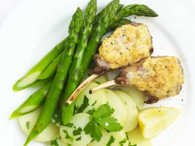 MUSTARD & PARMESAN-CRUSTED LAMB CUTLETS