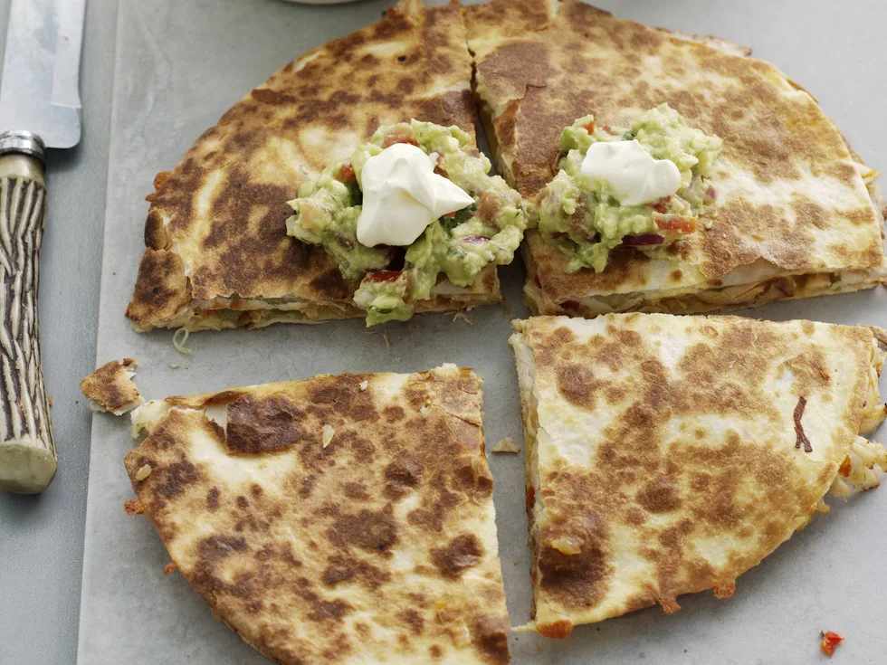 quesadillas with guacamole
