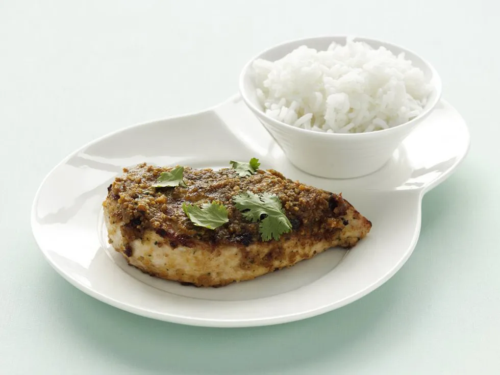 thai red chicken curry & coriander