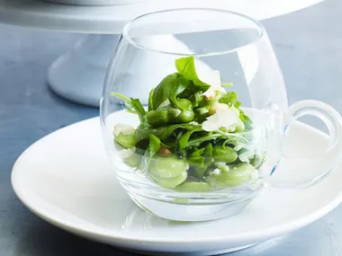 BROAD BEAN, PineNut andRocket Salad