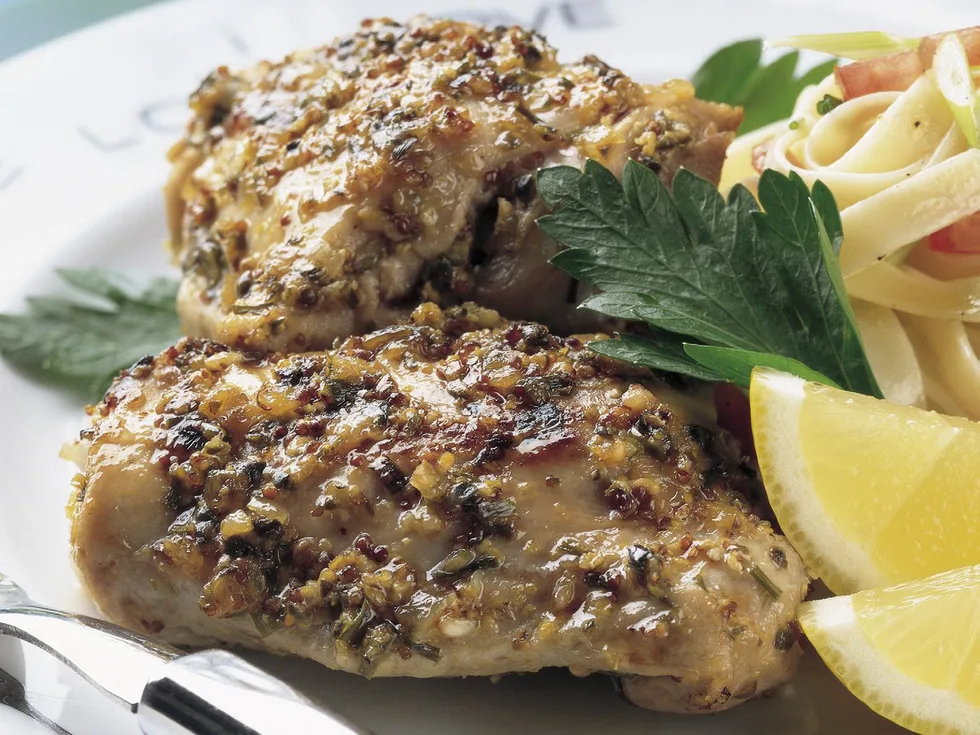 Pan-fried green peppercorn chicken
