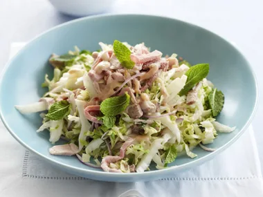 pork salad with chilli plum dressing