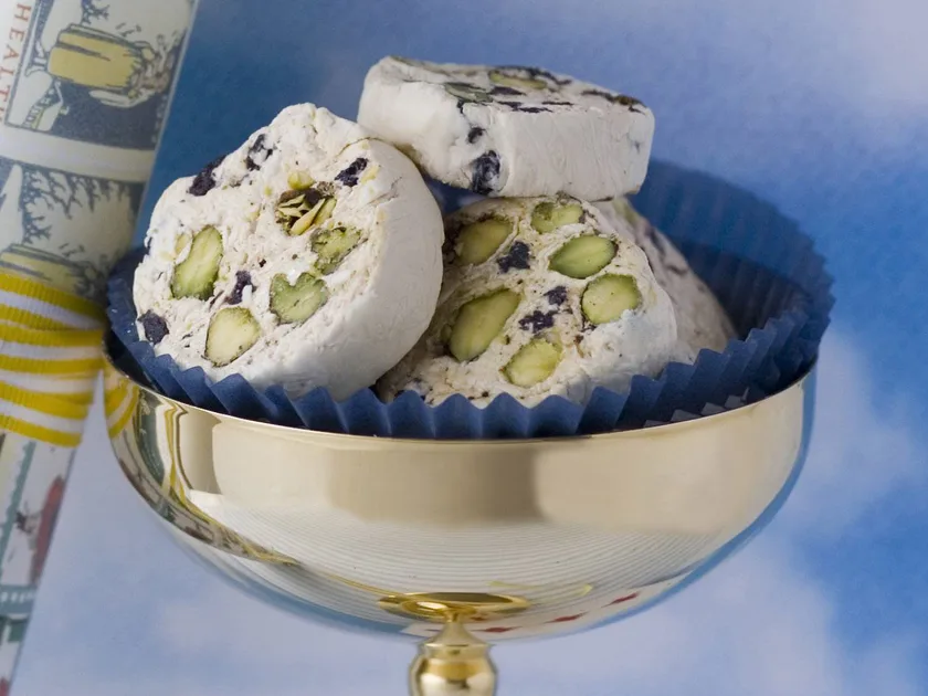 White chocolate nougat