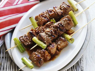 black bean & lambkebabs