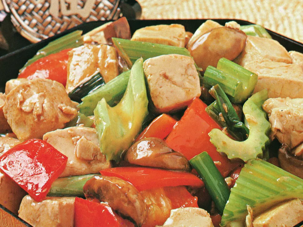 Bean Curd with Oyster Sauce