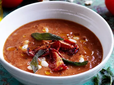 ROASTED TOMATO AND WHITE BEAN SOUP