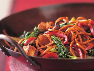 STIR-FRIED VEGETABLES AND TOFU IN BLACK BEAN SAUCE