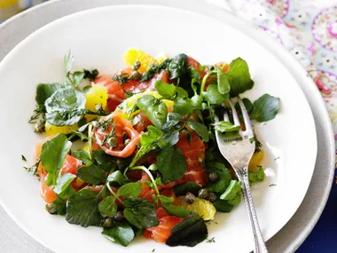salmon ceviche salad