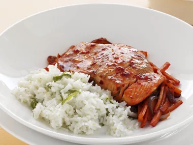 tandoori blue-eye with green chilli rice