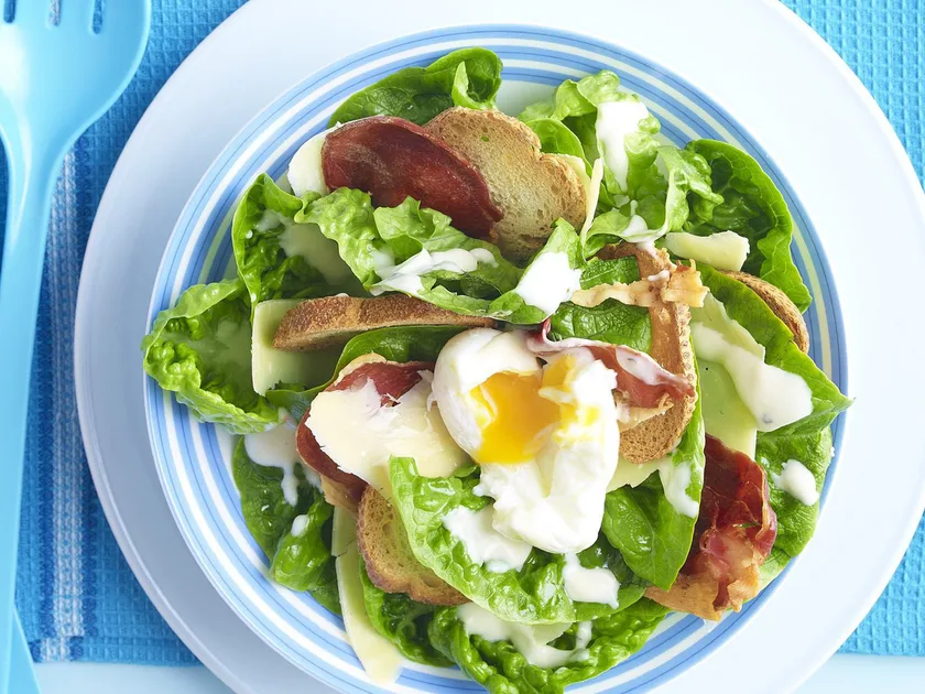 Baby cos caesar salad