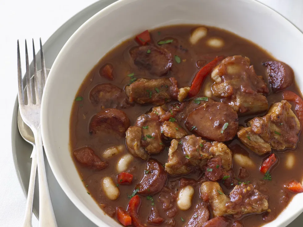 PORK BELLY AND CHORIZO STEW