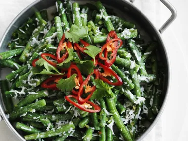 LIME & COCONUT SNAKE BEAN SALAD