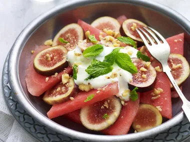 watermelon and fig salad