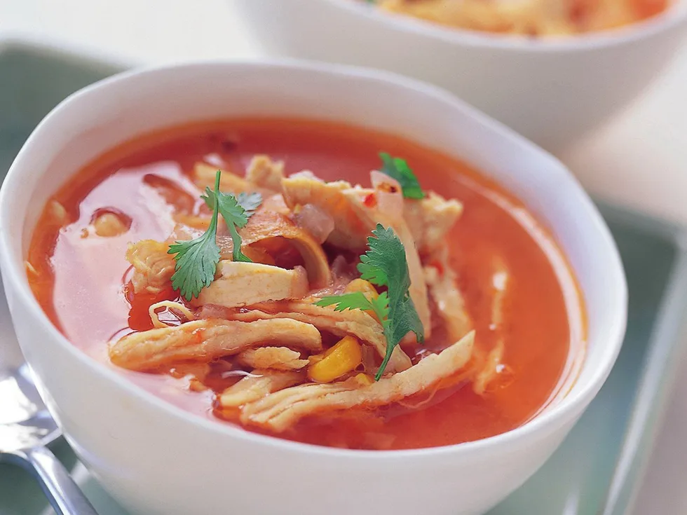 TOMATO, CORN & CHILLI CHICKEN SOUP