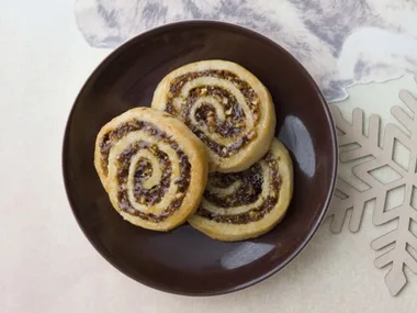 sweet shortbread spirals