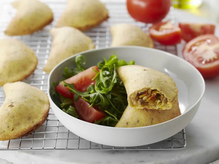 Curried lamb pasties