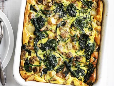 MUSHROOM, POTATO & SPINACH TORTILLA
