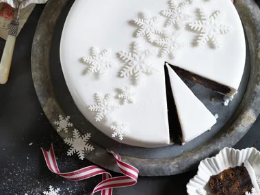 rich hazelnut fruit cake