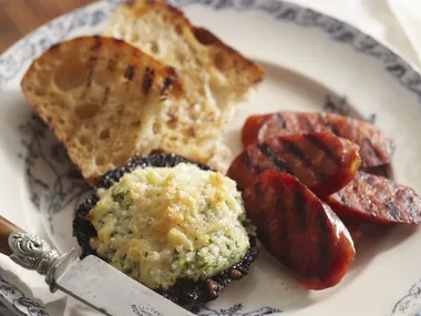 FETTA AND HERB Mushrooms with Chorizo