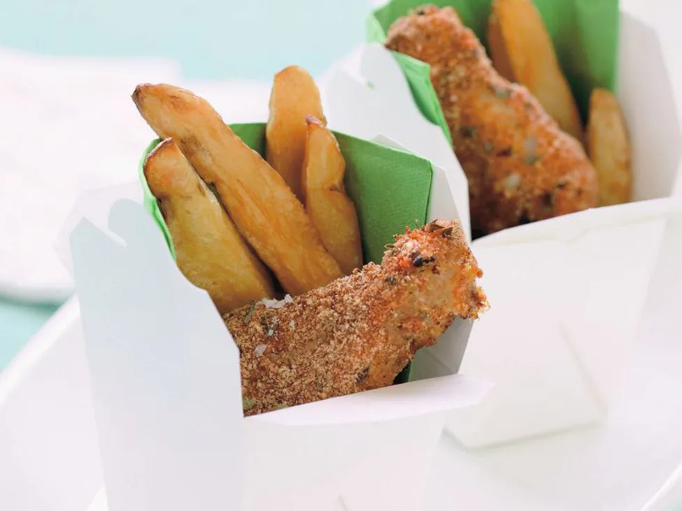 chicken and chips